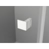 Mexen Lunar L uși de duș pivotante stânga 85 cm, transparent, alb - 834L-085-000-20-00-L