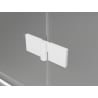 Mexen Lunar L uși de duș pivotante stânga 85 cm, transparent, alb - 834L-085-000-20-00-L