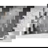 Mexen Lunar L ușii de duș rabatabile stânga 90 cm, transparent, alb - 834L-090-000-20-00-L