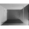 Mexen Kioto Walk-in zuhanyfal 90 x 200 cm, grafit 8 mm, fehér - 800-090-101-20-40