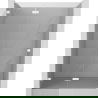 Mexen Lunar L ușă de duș rabatabilă stânga 130 cm, transparentă, albă - 834L-130-000-20-00-L