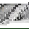 Mexen Lunar L ușă de duș rabatabilă stânga 130 cm, transparentă, albă - 834L-130-000-20-00-L