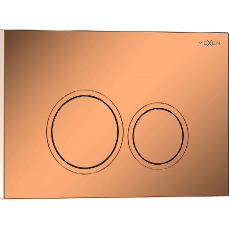 Mexen Tex 01 buton de clătire, aur roz lucios - 6101-09