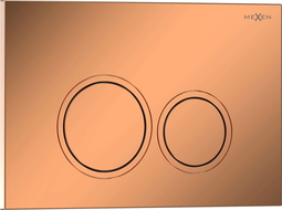 Mexen Tex 01 öblítőgomb, fényes rózsaszín arany - 6101-09