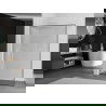Mexen Kioto zuhanyfal Walk-in 70 x 200 cm, fekete mintás 8 mm, fehér - 800-070-101-20-70