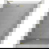 Mexen Lunar L uși de duș batante stânga 130 cm, transparente, auriu periat - 834L-130-000-55-00-L