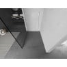 Paravan de duș Mexen Kioto Walk-in 90 x 200 cm, ramă neagră 8 mm, albă - 800-090-101-20-70
