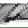 Mexen Lunar L ușă de duș batantă stângă 135 cm, transparentă, aurie periată - 834L-135-000-55-00-L