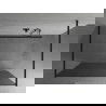 Mexen Kioto perete de duș de sine stătător 100 x 200 cm, Grafit, Neagră - 800-100-002-70-40