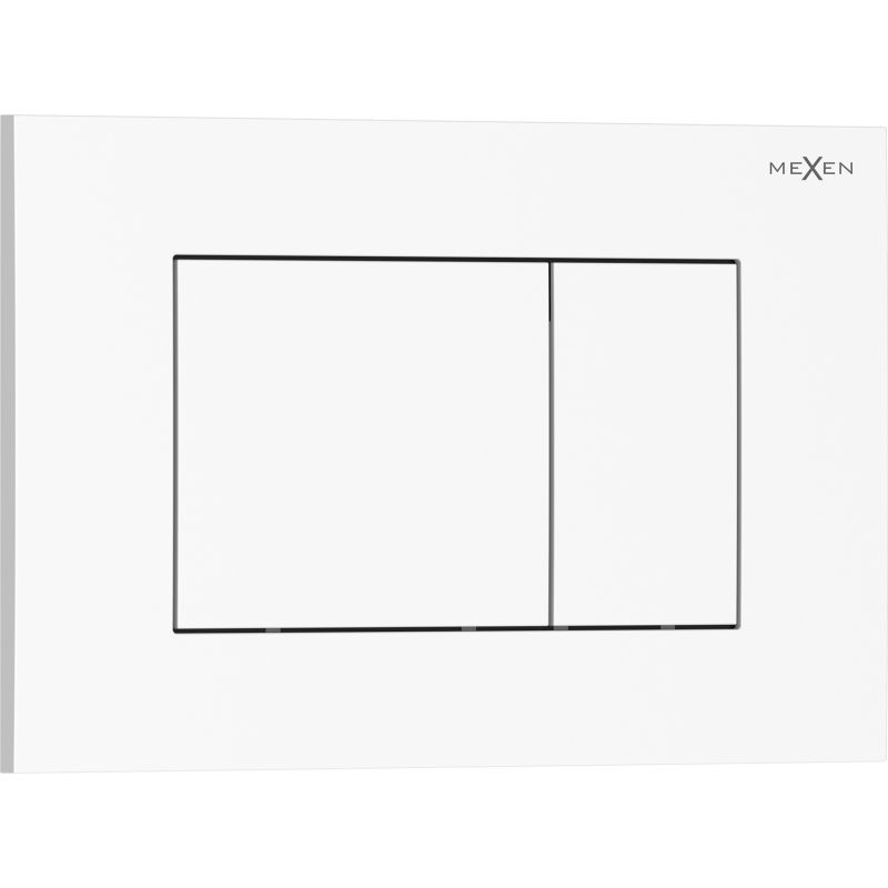 Mexen Tex 02 öblítőgomb, fényes fehér - 6102-01