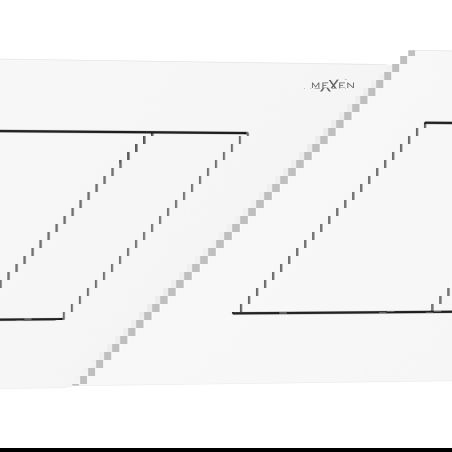 Mexen Tex 02 öblítőgomb, fényes fehér - 6102-01