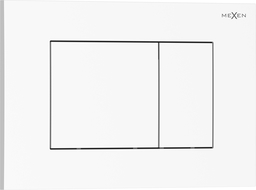 Mexen Tex 02 öblítőgomb, fényes fehér - 6102-01