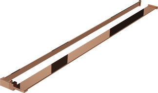 Mexen raft pentru perete de duș cu suport pentru prosoape, aur roz - 800-02-60