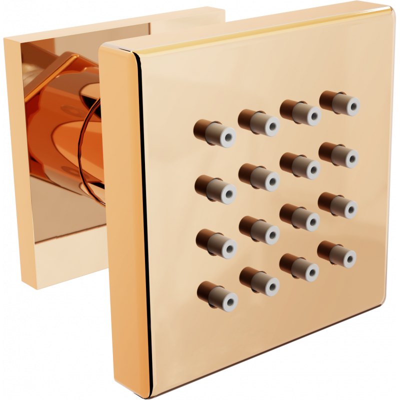 Mexen duză laterală montată pe perete, aur roz - 79360-60