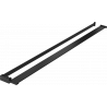 Mexen raft pentru peretele cabinei de duș cu bară pentru prosoape, negru - 800-02-70