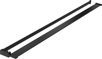 Mexen raft pentru peretele de duș cu bară pentru prosoape, negru - 800-02-70