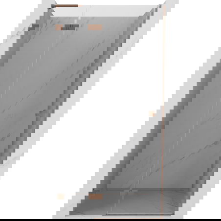 Mexen Lunar L ușă de duș batantă stânga 120 cm, transparent, cupru periat - 834L-120-000-65-00-L