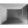 Mexen Kioto zuhanyfal 120 x 200 cm, Átlátszó/Fekete minta 8 mm, Fehér - 800-120-101-20-70