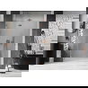 Mexen Lunar L ușile de duș batante stânga 130 cm, transparente, cupru periat - 834L-130-000-65-00-L