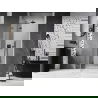 Mexen Lunar L ușă de duș batantă stânga 70 cm, transparentă, gri metalic periat - 834L-070-000-66-00-L