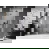 Mexen Lunar L ușă de duș batantă stânga 70 cm, transparentă, gri metalic periat - 834L-070-000-66-00-L