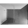Mexen Kioto perete de duș Walk-in 70 x 200 cm, grilaj negru 8 mm, alb - 800-070-101-20-77