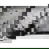 Mexen Lunar L ușă de duș rabatabilă stânga 130 cm, transparentă, gri armă periat - 834L-130-000-66-00-L