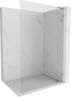 Mexen Lunar L Perete de duș Walk-in dreapta 110 x 200 cm, transparent 8 mm, cupru periat - 830L-110-000-65-00-P