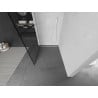 Mexen Kioto perete de duș Walk-in 100 x 200 cm, grilaj negru 8 mm, alb - 800-100-101-20-77