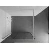 Mexen Kioto perete de duș Walk-in 100 x 200 cm, grilaj negru 8 mm, alb - 800-100-101-20-77