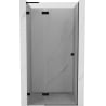 Mexen Lunar L uși de duș batante stânga 95 cm, transparente, negre - 834L-095-000-70-00-L