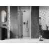 Mexen Lunar L uși de duș batante stânga 95 cm, transparente, negre - 834L-095-000-70-00-L