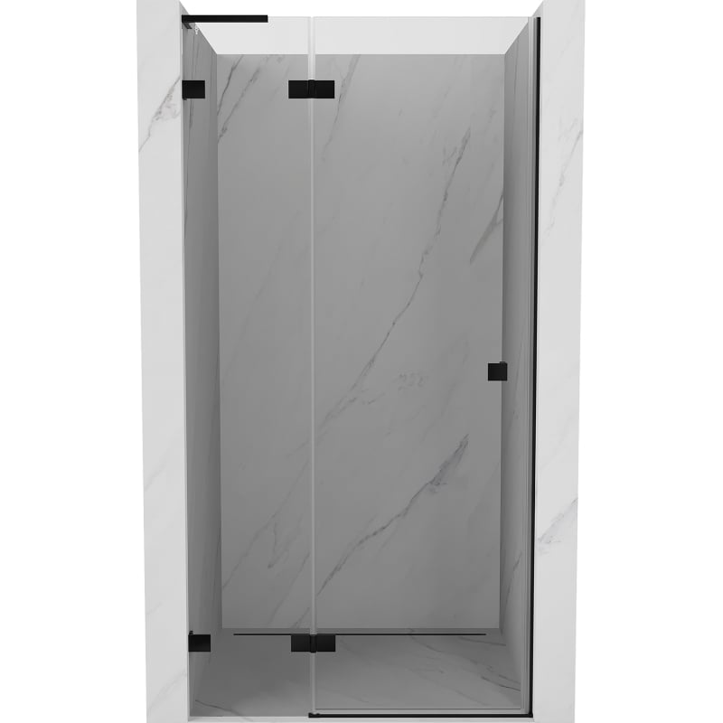 Mexen Lunar L uși de duș batante stânga 120 cm, transparent, negru - 834L-120-000-70-00-L
