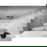Mexen Lunar L ușă de duș batantă stânga 140 cm, transparentă, neagră - 834L-140-000-70-00-L
