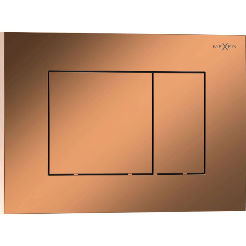 Mexen Tex 02 öblítési gomb, rózsaarany fényes - 6102-09