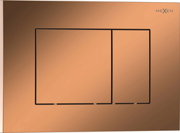 Mexen Tex 02 öblítési gomb, rózsaarany fényes - 6102-09