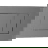 Mexen Tex 02 buton de spălare, gun gray periat - 6102-12