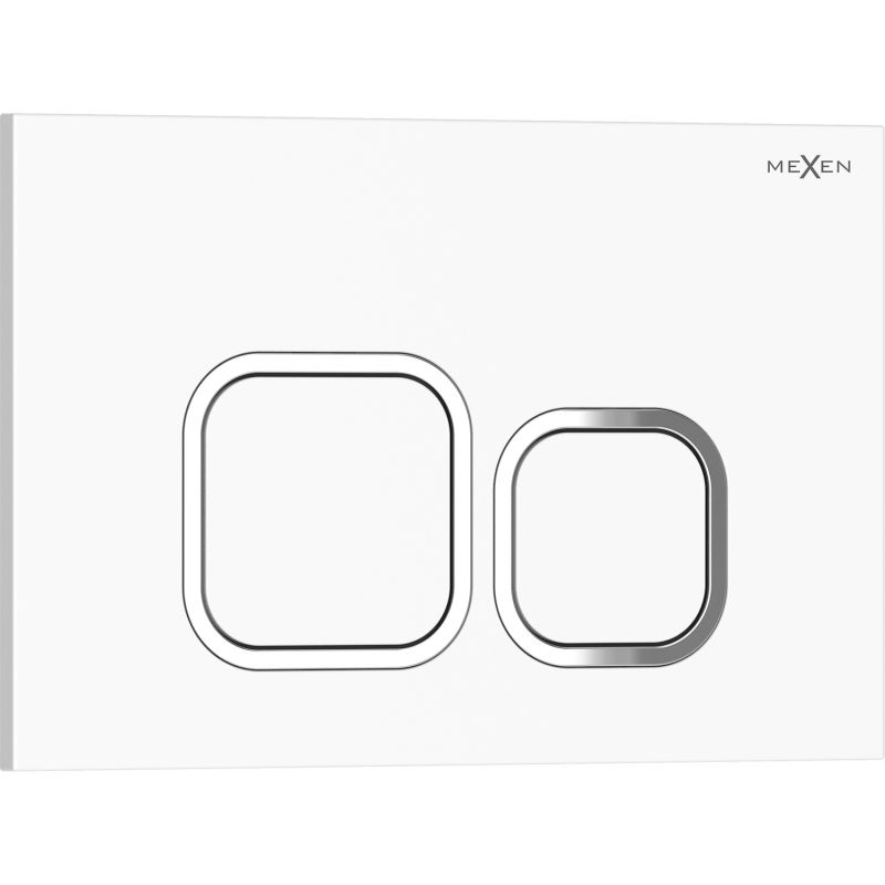 Mexen Tex 03 öblítő gomb, fényes fehér - 6103-01