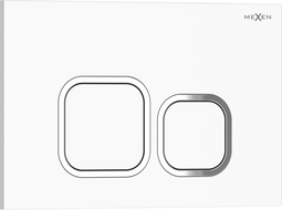 Mexen Tex 03 öblítő gomb, fényes fehér - 6103-01