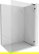 Mexen Lunar L perete de duș Walk-in dreapta 70 x 200 cm, transparent 8 mm, negru - 830L-070-000-70-00-P