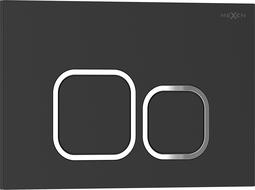 Buton de spălare Mexen Tex 03, negru mat - 6103-02