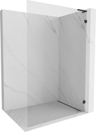 Mexen Lunar L perete de duș walk-in dreapta 80 x 200 cm, transparent 8 mm, negru - 830L-080-000-70-00-P
