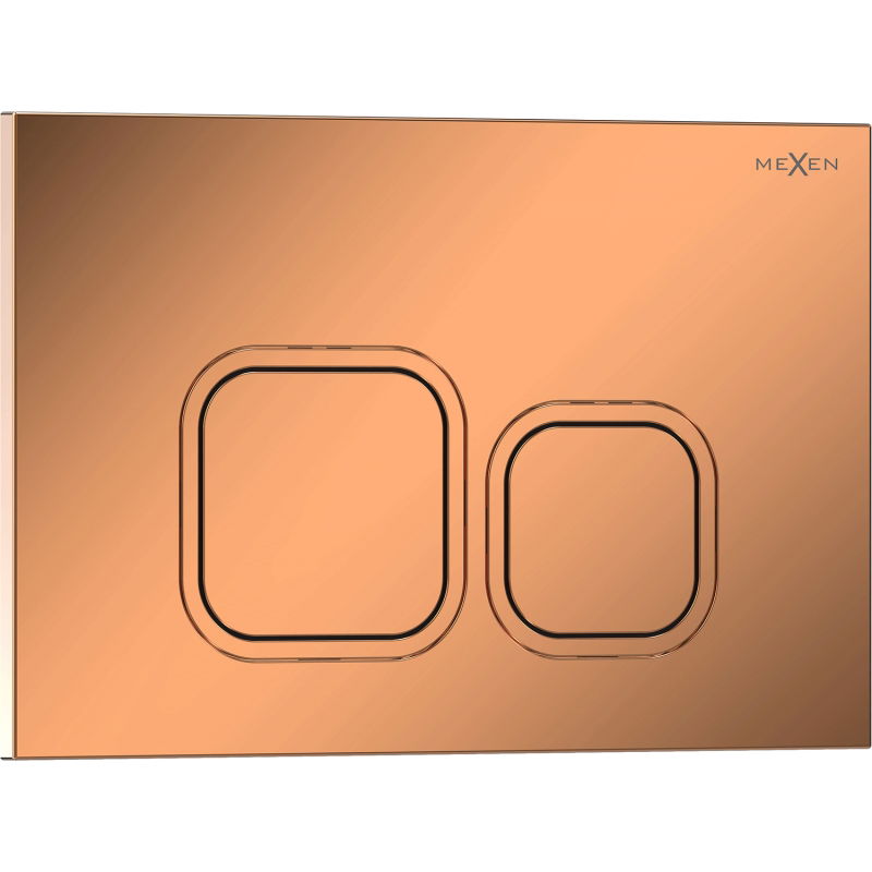 Mexen Tex 03 öblítőgomb, fényes rózsaszín arany - 6103-09