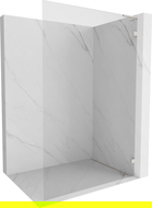 Mexen Lunar L panou de duș Walk-in partea dreaptă 120 x 200 cm, transparent 8 mm, nichel periat - 830L-120-000-97-00-P