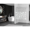 Mexen Kioto zuhanyfal Walk-in 100 x 200 cm, fehér minta 8 mm, fehér - 800-100-101-20-85