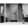 Mexen Lunar L ușă de duș pivotantă stânga 85 cm, transparentă, gun metal - 834L-085-000-95-00-L