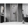 Mexen Lunar L ușă de duș pivotantă stânga 85 cm, transparentă, gun metal - 834L-085-000-95-00-L