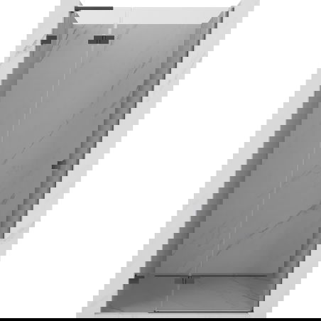 Mexen Lunar L ușă de duș batantă stânga 90 cm, transparent, metal armat - 834L-090-000-95-00-L