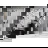 Mexen Lunar L ușă de duș batantă stânga 135 cm, transparentă, gun metal - 834L-135-000-95-00-L