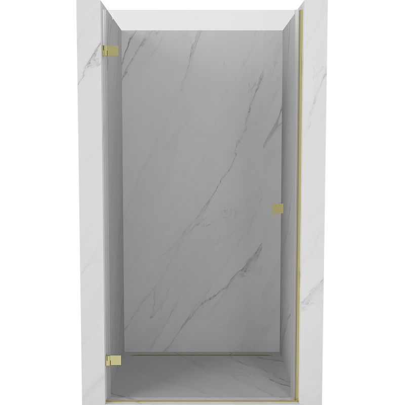 Mexen Lunar-B uși de duș batante stânga 100 cm, transparent, auriu - 832-100-000-50-00-L